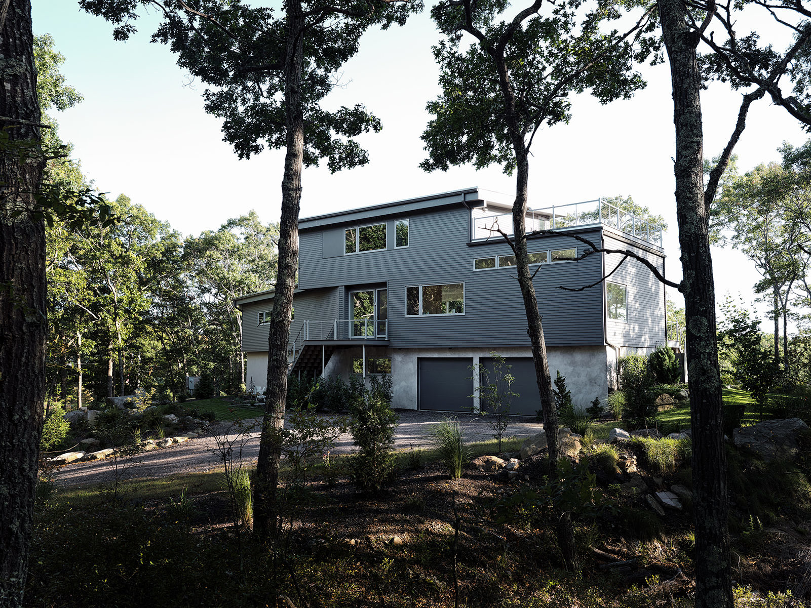 exterior of house Ocean View House, Charlestown RI, Sarah Jefferys Architecture + Design