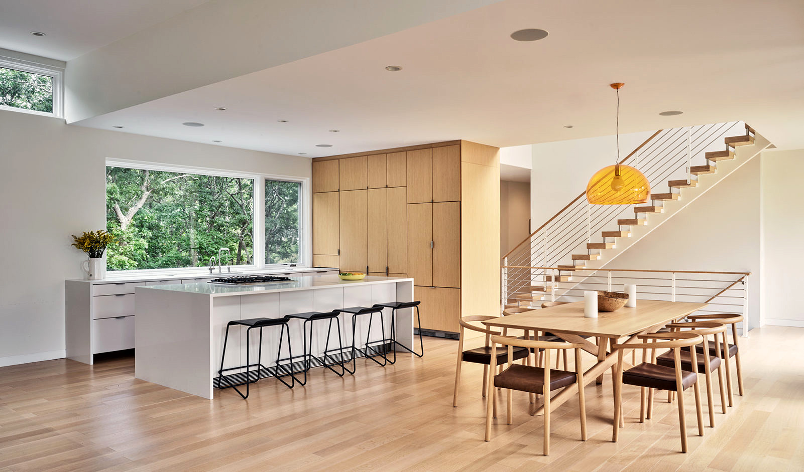 Interior shot of Ocean View House, interior design by Sarah Jeffrys Architecture + Design