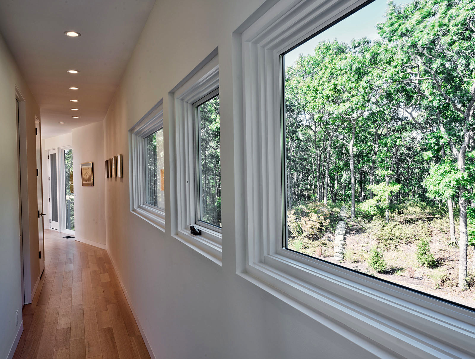 view of hallway Ocean View House, Charlestown Rhode Island, Sarah Jefferys Architecture + Design