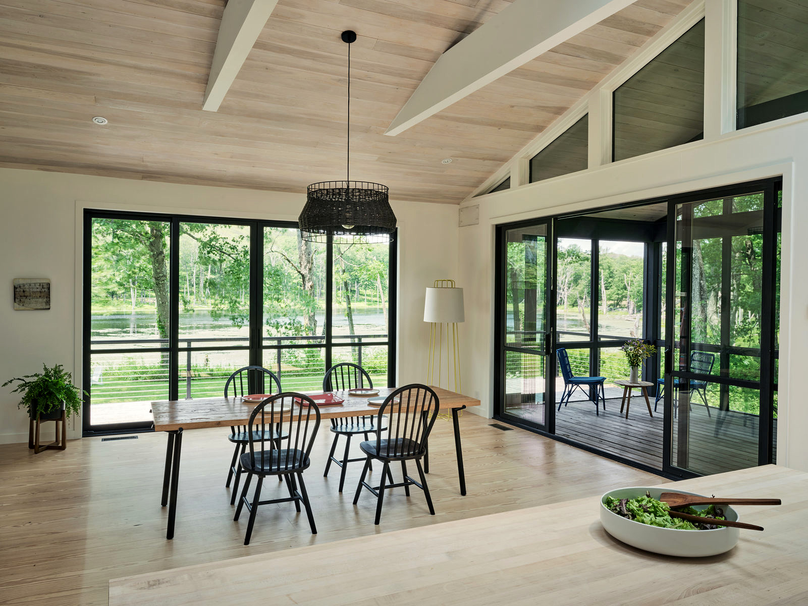 modern dining room addition by connecticut architect sarah jefferys